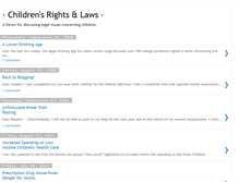 Tablet Screenshot of childrensrightsandlaws.blogspot.com