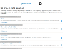 Tablet Screenshot of dequieneslacancion.blogspot.com