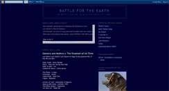 Desktop Screenshot of battlefortheearth.blogspot.com
