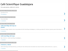 Tablet Screenshot of cafecientifico.blogspot.com