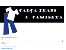 Tablet Screenshot of calcajeansecamiseta.blogspot.com
