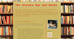 Desktop Screenshot of 2sistersbarandbooks.blogspot.com