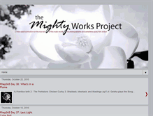 Tablet Screenshot of mightyworksproject.blogspot.com