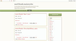 Desktop Screenshot of motorhondabekas.blogspot.com