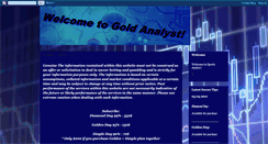 Desktop Screenshot of gold-analyst.blogspot.com