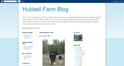 Desktop Screenshot of hubbellfarm.blogspot.com