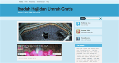 Desktop Screenshot of haji-dan-umrah-gratis.blogspot.com