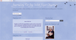 Desktop Screenshot of journalingforjoywithjoycechapman.blogspot.com