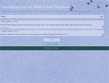 Tablet Screenshot of journalingforjoywithjoycechapman.blogspot.com