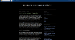Desktop Screenshot of besiegedinlebanonupdate.blogspot.com