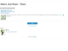 Tablet Screenshot of momsjustknow-store.blogspot.com