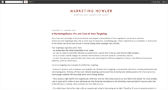 Desktop Screenshot of marketinghowler.blogspot.com