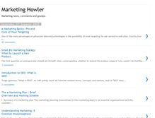 Tablet Screenshot of marketinghowler.blogspot.com