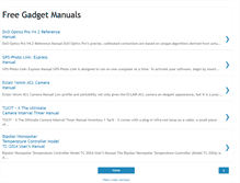 Tablet Screenshot of freegadgetmanuals.blogspot.com