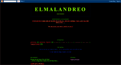 Desktop Screenshot of elmalandreo.blogspot.com
