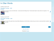 Tablet Screenshot of otterwords.blogspot.com