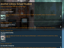 Tablet Screenshot of anotherlibraryschoolstudent.blogspot.com