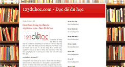 Desktop Screenshot of 123duhoc.blogspot.com
