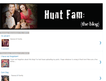 Tablet Screenshot of huntfamblog.blogspot.com