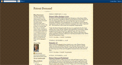 Desktop Screenshot of patentdemand.blogspot.com