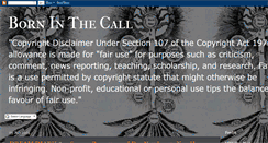 Desktop Screenshot of borninthecall.blogspot.com