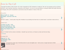 Tablet Screenshot of borninthecall.blogspot.com