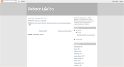 Desktop Screenshot of debateludico.blogspot.com