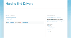 Desktop Screenshot of hardtofinddrivers.blogspot.com