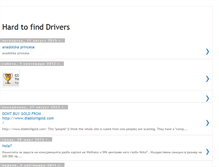 Tablet Screenshot of hardtofinddrivers.blogspot.com