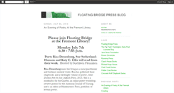 Desktop Screenshot of floatingbridgepress.blogspot.com