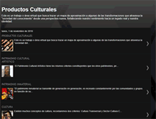 Tablet Screenshot of productosculturales.blogspot.com