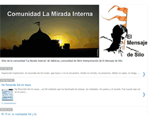 Tablet Screenshot of comunidadlamiradainterna.blogspot.com