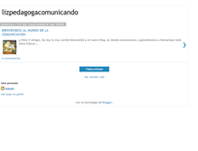Tablet Screenshot of lizpedagogacomunicando.blogspot.com