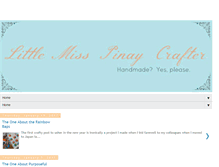 Tablet Screenshot of littlemisspinaycrafter.blogspot.com
