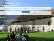 Tablet Screenshot of mon-patrimoine-en-isere.blogspot.com