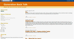 Desktop Screenshot of genbacktalk.blogspot.com