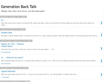 Tablet Screenshot of genbacktalk.blogspot.com