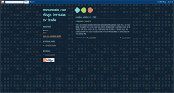 Desktop Screenshot of mymountaincurdogs.blogspot.com