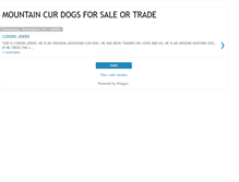 Tablet Screenshot of mymountaincurdogs.blogspot.com