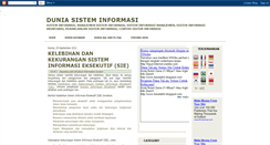 Desktop Screenshot of duniasisteminformasi.blogspot.com