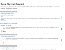 Tablet Screenshot of duniasisteminformasi.blogspot.com