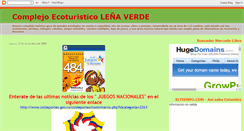 Desktop Screenshot of complejoecoturisticolenaverde.blogspot.com