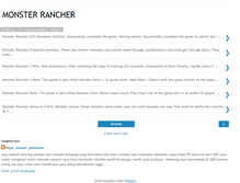 Tablet Screenshot of monster-rancher.blogspot.com