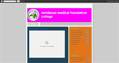 Desktop Screenshot of mindanaomedicalfoundationcollege.blogspot.com