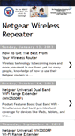 Mobile Screenshot of netgearwirelessrepeater.blogspot.com