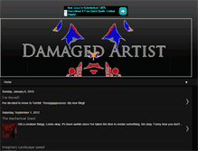 Tablet Screenshot of damagedartist.blogspot.com