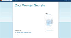 Desktop Screenshot of coolwomensecrets.blogspot.com