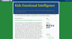Desktop Screenshot of kidsemotionalintelligence.blogspot.com