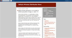 Desktop Screenshot of defactowireless.blogspot.com