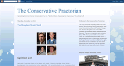 Desktop Screenshot of conservativepraetorian.blogspot.com